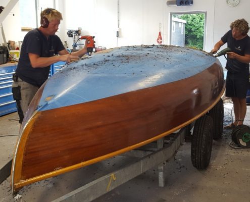 Zeilboot onderhoud Loosdrecht stap 1